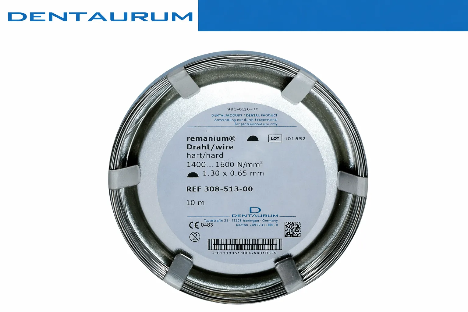 DENTAURUM KROŞE TELİ TAM YUVARLAK KÜÇÜK KANGAL (0.50-0.60)