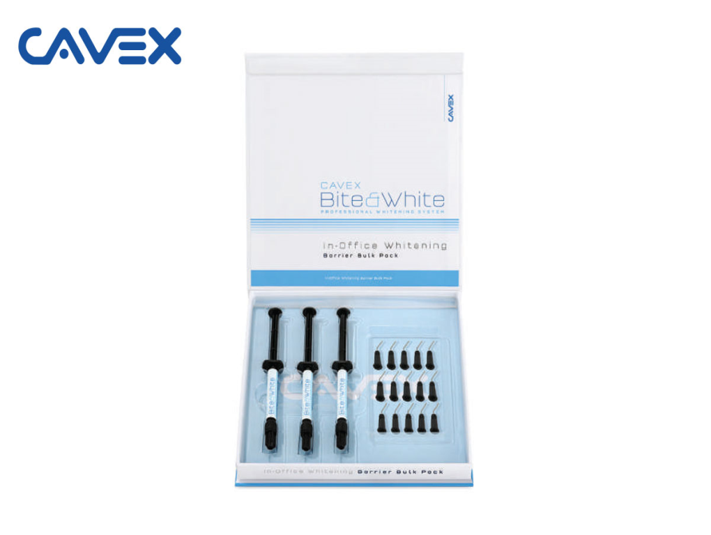 CAVEX BITE & WHITE OFİS TİPİ BEYAZLATMA DİŞ ETİ BARİYER SETİ 3 LÜ